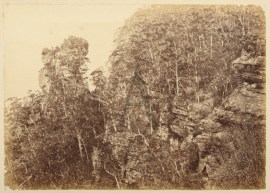 The Orphan Tower, Near Katoomba. NSW - Country The Orphan Tower, Near Katoomba.