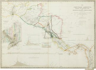 Map of Central America Shewing the Diffe… Caribbean & Central America