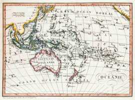Oceanie - Antique Map from 1843