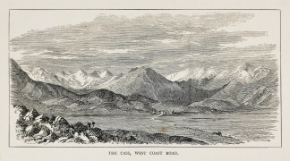 The Cass, West Coast Road. - Antique Print from 1877