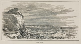 The Bluff. - Antique Print from 1877
