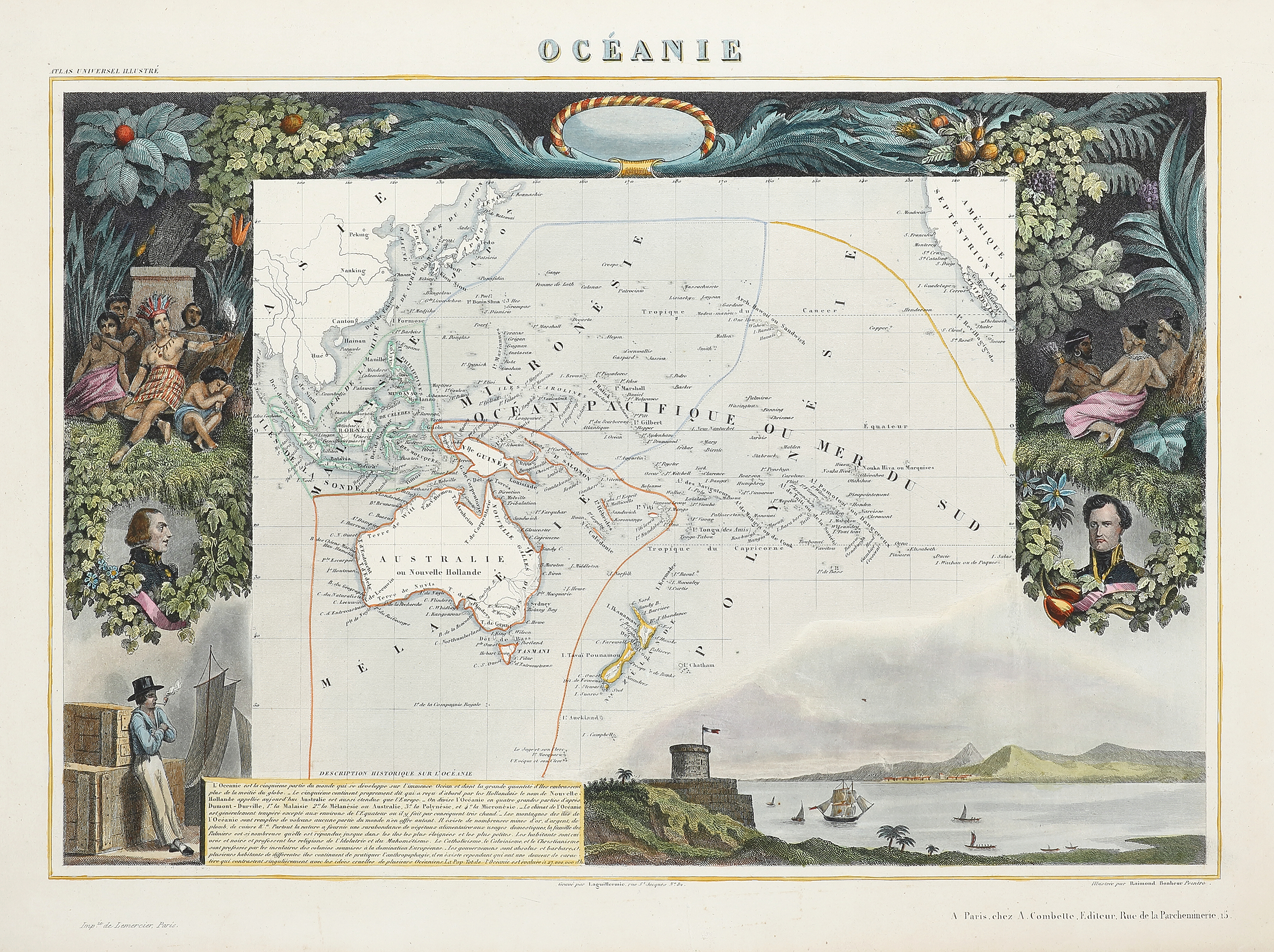 Oceanie | Antique Print Map Room