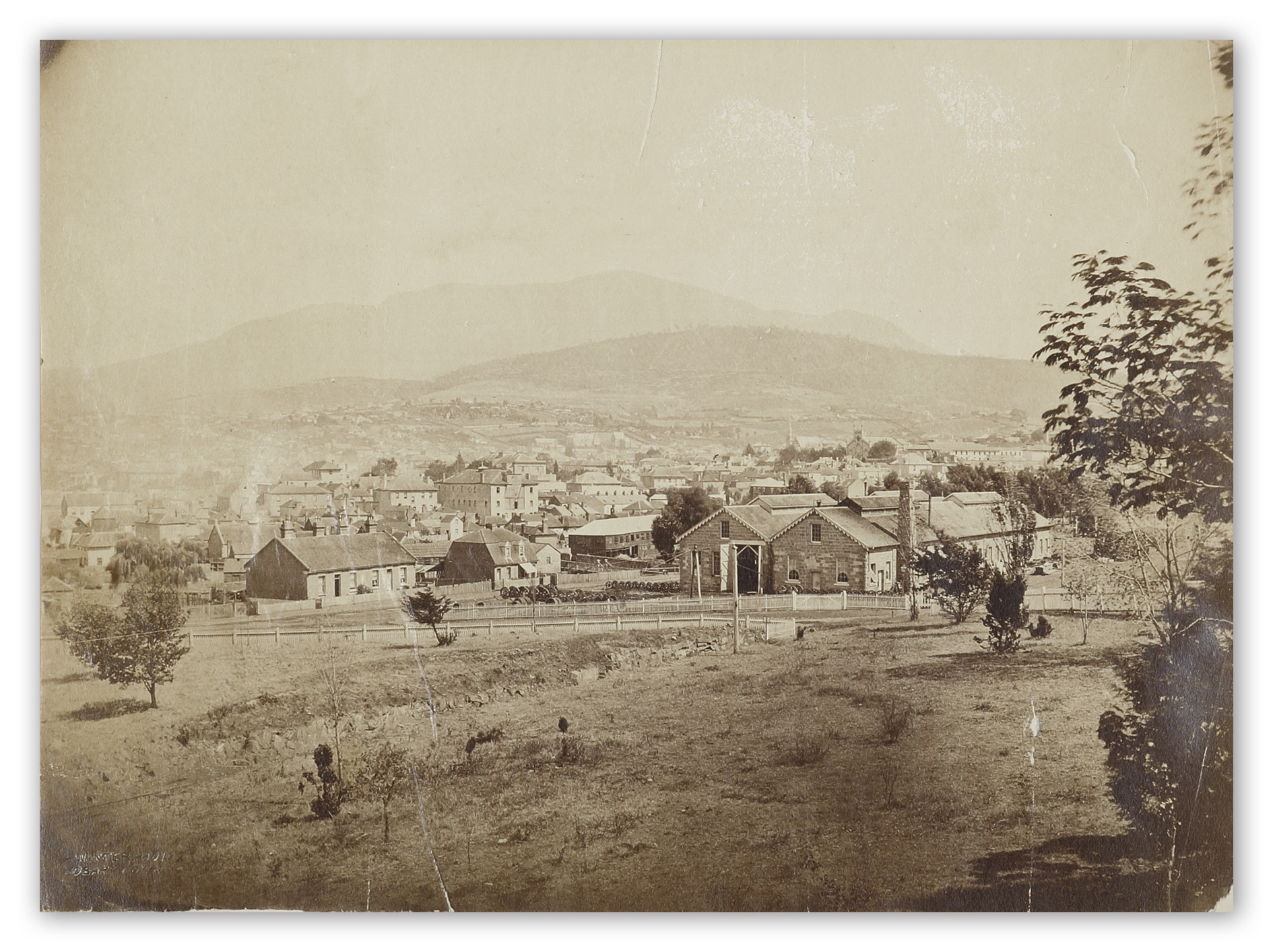 [Hobart] - Antique Photograph from 1875