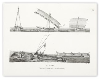 Timor. Peche et Navigation. Baudin & Freycinet