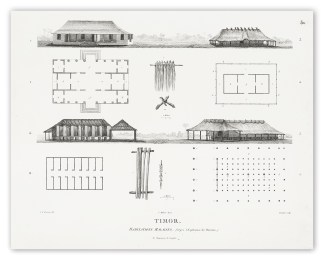 Timor. Habitations Malaises Baudin & Freycinet