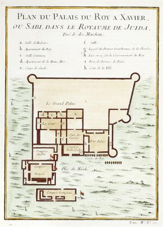 Plan du Palais Roy a Xavier, ou Sabi, da… AFRICA