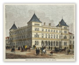 Menzie’s New Hotel, Corner of William and Bourke Streets, Melbourne. Victoria - Melbourne Menzie's New Hotel, Corner of William and Bourke Streets, Melbourne.