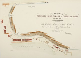 Design for the Proposed Iron Wharf at Ci… Town Plans