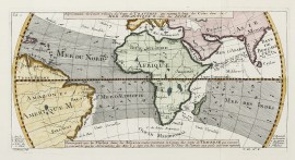 Representation du Cours Ordinaire des Vents de Traverse qui regment le long des Cotes dans la Mer Atlantique & celle des Indes. South America Representation du Cours Ordinaire des Vents de Traverse qui regment le long des Cotes dans la Mer Atlantique & celle des Indes.