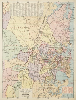General map of Sydney and environs, show… Town Plans