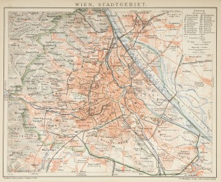 Wien, Stadtgebiet. Town Plans