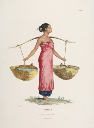 Timor. Canda Jeune fille Malaise. Baudin & Freycinet