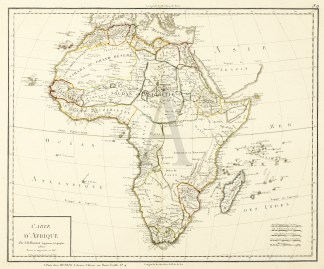 Carte D'Afrique - Antique Map from 1817