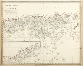 Algier - Antique Map from 1834