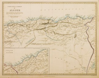 Algier - Antique Map from 1859