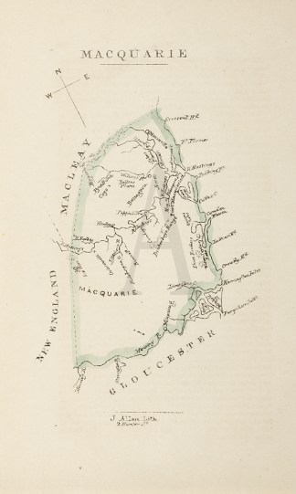 Macquarie - Antique Map from 1848