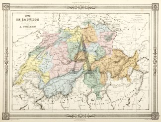 Carte De La Suisse dressee d’apres… Switzerland