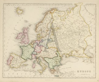 Europe - Antique Map from 1850