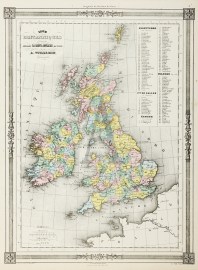 Iles Britanniques Dressees D'Apre's La Carte Anglaise de wild par A.Vuillemin
