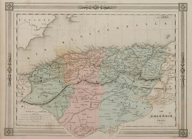 carte de L’Algerie. Africa Countries