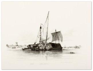 Barge. Canal Boats &c. SHIPS & YACHTS