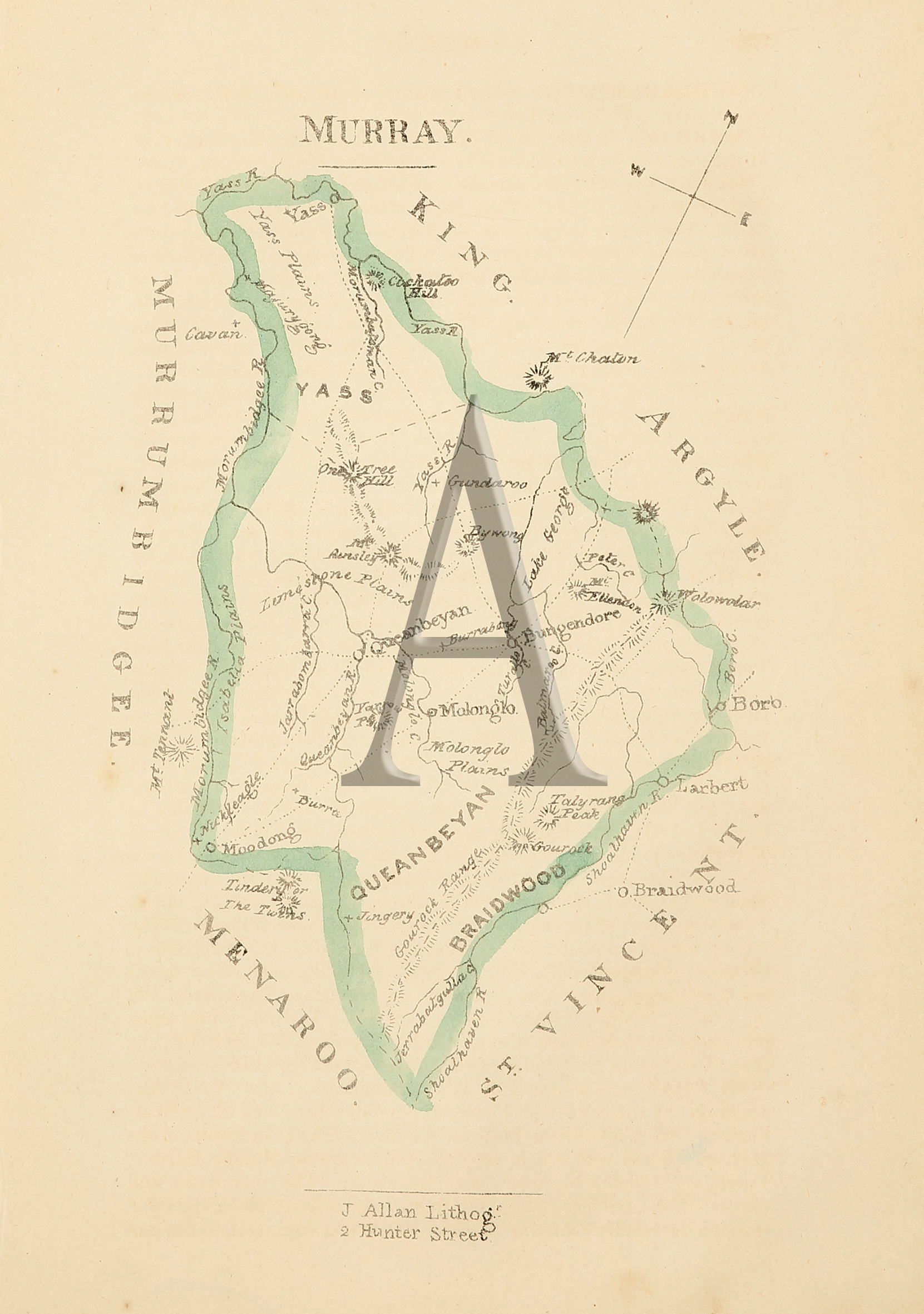 Murray - Antique Map from 1848