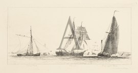 Fishing Smack, Schooner, Sloop-rigged Barge.