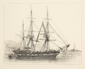 Barque, Free-Trader London Docks. SHIPS & YACHTS