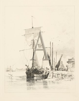 Dutch Galliot &c (unloading) Gt Yar… SHIPS & YACHTS