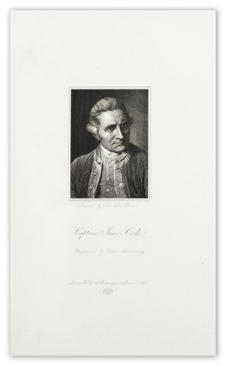Captain James Cook - Antique Print from 1821