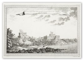 Vue sud des Forts Anglois et Hollandois de Sukkondi