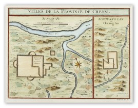 [China] Villes de la Province de Chensi. Si-Ngan-Fu. Tchouang Lan ou Chwang lan.