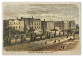 The Melbourne Hospital, Lonsdale Street, Shewing Recent Additions. Victoria - Melbourne The Melbourne Hospital, Lonsdale Street, Shewing Recent Additions.