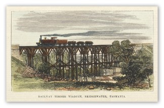 Railway Timber Viaduct, Bridgewater, Tas… Tasmania