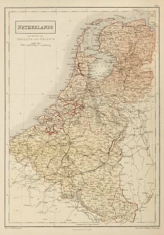 Netherlands - Antique Map from 1859