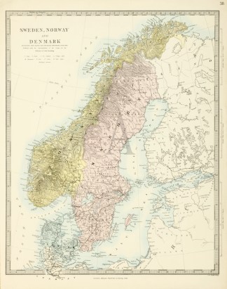 Sweden,Norway and Denmark Scandinavia