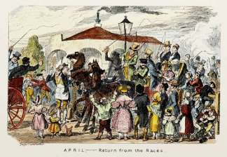 APRIL – Return from the Races Equestrian