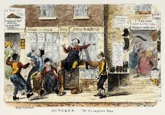 OCTOBER – St Crispin’s Day. Comical