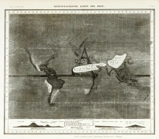 Hyetographische Karte der Erde WORLD