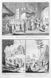A marriage of the Laplanders. Christening of the Laplanders. The burial of a Laplander. A Laplander in a trance. RELIGIOUS A marriage of the Laplanders. Christening of the Laplanders. The burial of a Laplander. A Laplander in a trance.