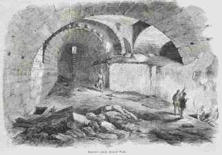 Wilson's Arch, Haram Wall. - Antique Print from 1869