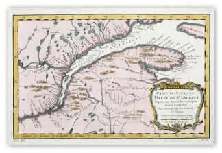 Carte du Cours du Fleuve de St. Laurent … Canada