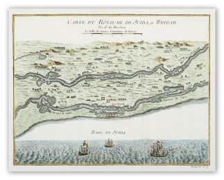 Carte du Royaume de Juida, ou Whidah. Africa Countries