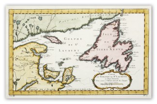 Carte du Golpe de St. Laurent et pays Vo… Canada