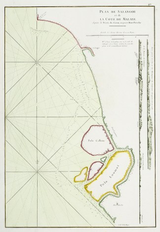 Plan de Salangor et de la Cote de Malaye MAPS & GLOBES
