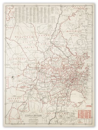 General Map of Sydney and Environs showi… Town Plans