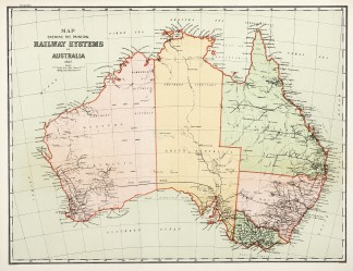 Map shewing the Principal Railway System… Australia (General)
