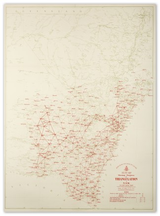 Sketch map shewing progress of triangula… New South Wales