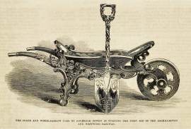 The Spade and Wheelbarrow Used by Governor Bowen in Turning the First Sod of the Rockhampton and Westwood Railway.