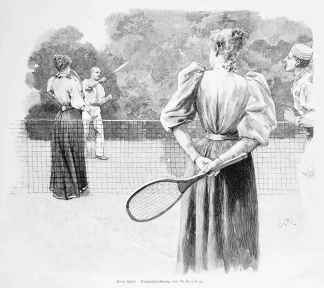 Beim Spiel. - Antique Print from 1895